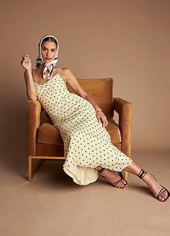 Alanis Cream Black Maxi Dress image8