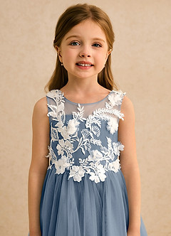 Azazie Mixie Flower Girl Klänningar Klä Balklänning i Spets image7