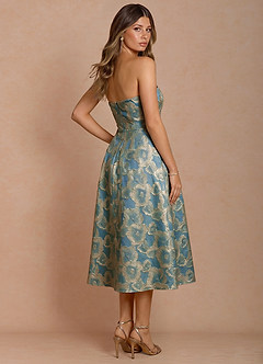 Eldora Lake Blue Midi Dress image2