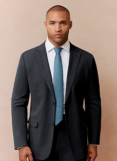 front Stretch Satin Skinny Tie