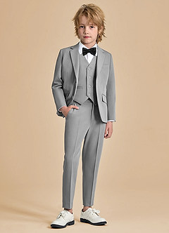 front Oliver Boys Grey 5-Piece Suit