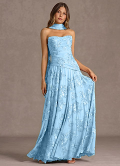 Gabriela Sky Blue Maxi Dress image4