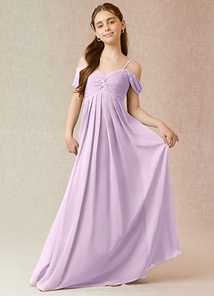Azazie Kaitlynn Junior Bridesmaid Dress in Frosted Lilac | Azazie