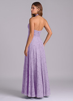 Azazie Tessie Brudtärnklänningar Klä av A-Linje i Blommig Utbrändhet Plisserad Lila image6