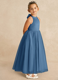 Azazie Bev Flower Girl Dresses Twilight A-Line Convertible Tulle Dress image8
