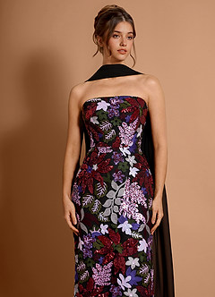 Galira Red And Pink Floral Maxi Dress image2