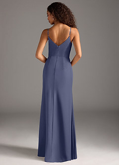 Azazie Deandra Bridesmaid Dresses Stormy Mermaid Pleated Chiffon Dress image6