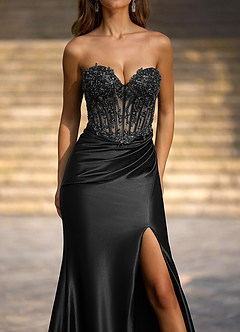 Enamel Black Mermaid Prom Dress image4