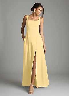Azazie Debra Bridesmaid Dresses Butter A-Line with Pockets Chiffon Convertible Dress image4