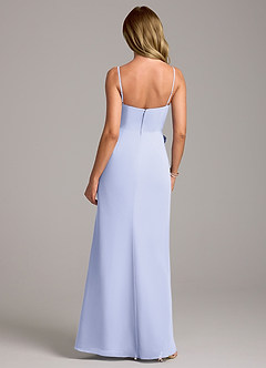 Azazie Tahlia Bridesmaid Dresses Lavender A-Line with Belt Chiffon Dress image7