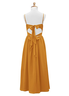 Azazie Zeya Junior Butterscotch A-Line Chiffon Dress image8