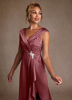 Azazie Santa Monica Mother of the Bride Mekot A-linja Pitsi Lattian pituus Pukeutua image5