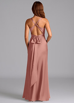 Azazie Hati Brudtärnklänningar Klä av Sjöjungfru i Stretch Satin Rosett image7