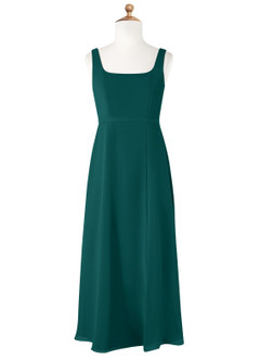 Azazie Renee Junior Peacock A-Line Side Slit Chiffon Dress image5
