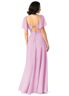 Azazie Chloe Bridesmaid Dresses Candy Pink A-Line Sweetheart Neckline Chiffon Dress image2