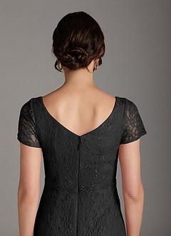 Azazie Lucilia vestidos de madre de la novia Vestido de Negro de Encaje de Recto image6