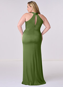 Barbie ♥ Azazie Bridesmaid Dresses Juniper Sheath Stretch Satin Dress image8