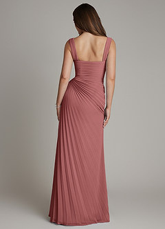 Azazie Amberly Bridesmaid Dresses Amethyst Sheath Sweetheart Neckline Chiffon Dress image2