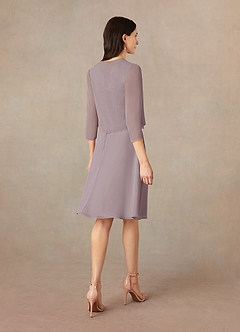 Azazie Klaus Mother of the Bride Dresses Dusk A-Line Scoop Sequins Chiffon Dress image2