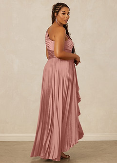 Christian Siriano Bridal for Azazie 1008 Bridesmaid Dresses Rosette A-Line One Shoulder Stretch Satin Dress image13