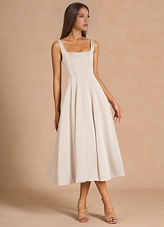 Nolia Cream Midi Dress image5