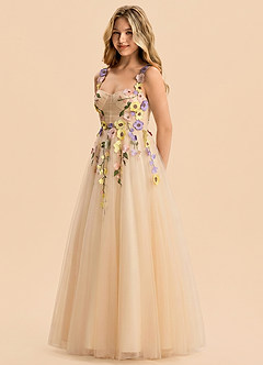 front Azazie Avery Junior Formal Dress