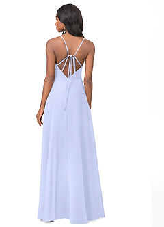 Azazie Everleigh Bridesmaid Dresses Lavender A-Line Sweetheart Pleated Chiffon Dress image3