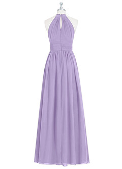 Azazie Cherish Brautjungfernkleider A-Linie Plissee Chiffon Kleid Flieder image7