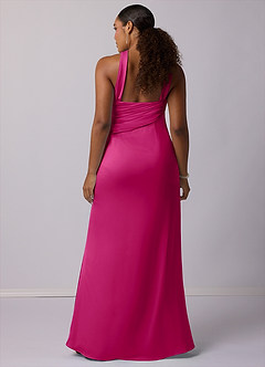 Barbie ♥ Azazie Bridesmaid Dresses Mermaid One Shoulder Stretch Satin Floor-Length Dress image7
