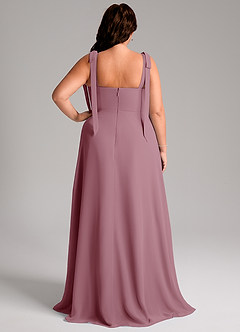 Azazie Debra Bridesmaid Dresses Vintage Mauve A-Line with Pockets Chiffon Convertible Dress image9