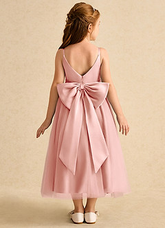 Azazie Patootie Final Sale Rosette A-Line Spaghetti Strap Tulle Dress image5