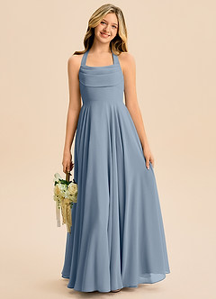 Azazie Kady Junior Twilight A-Line Sweetheart Neckline Chiffon Dress image4