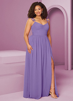 Barbie ♥ Azazie Bridesmaid Dresses Tahiti A-Line Pleated Chiffon Dress image12