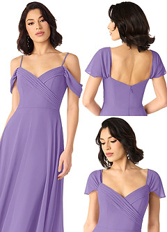Azazie Tancie Bridesmaid Dresses Tahiti A-Line Off the Shoulder Chiffon Convertible Dress image6