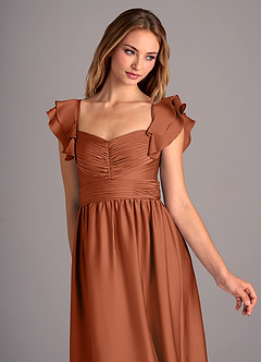 Azazie Anaya Bridesmaid Dresses Cedar Rose A-Line Sweetheart Neckline Stretch Satin Convertible Dress image6