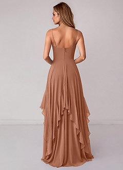 Azazie Zaina Bridesmaid Dresses Bronzer A-Line Chiffon Dress image6