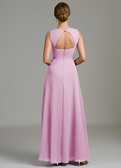 Azazie Gwendolyn Bridesmaid Dresses Candy Pink A-Line Sweetheart Neckline Chiffon Dress image4