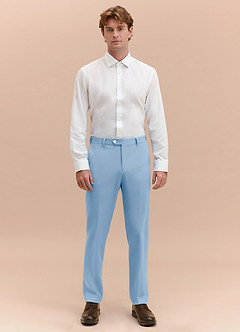 front James Bleu Ciel Pantalon habillé