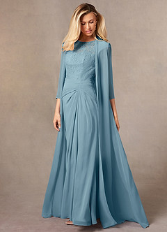 front Azazie Kana Chiffon Wrap