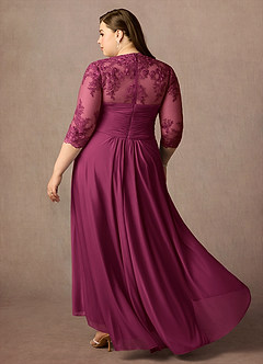 Azazie Anne Mother of the Bride Dresses Mulberry Sheath Sweetheart Sequins Lace Dress image16