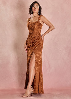 Eveline Caramel Maxi Dress image3