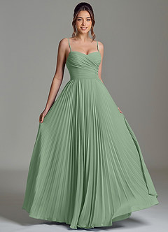 Azazie Catie Suknie dla druhen Linia A Dekolt w kształcie serca Szyfon Do ziemi Sukienka image3