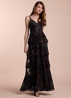 Cammy Floral Coco Ruffle Maxi Dress | Azazie