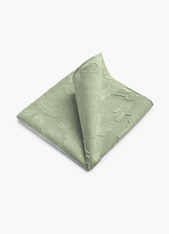 front Floral Burnout Pocket Square Set– 4 Pieces