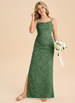 Azazie Mai Junior Klä av Tubklänning i Blommig Utbrändhet Plisserad image3