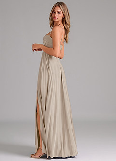 Azazie Tyla Bridesmaid Dresses Frost A-Line Sweetheart Neckline Stretch Satin Dress image7
