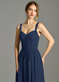 Azazie Porscha Suknie dla druhen Linia A Dekolt w kształcie serca Szyfon Do ziemi Sukienka image2