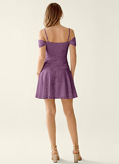 Delia Wisteria Lace Column Mini Dress image5