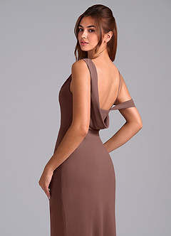 Azazie Madelyn Vestidos de damas de honor Vestido de Expresado de Gasa de Corte Sirena Convertible con Vestidos sin tirantes image2