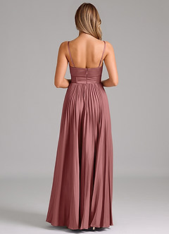 Azazie Akiko Bridesmaid Dresses Amethyst A-Line Sweetheart Neckline Stretch Satin Dress image2